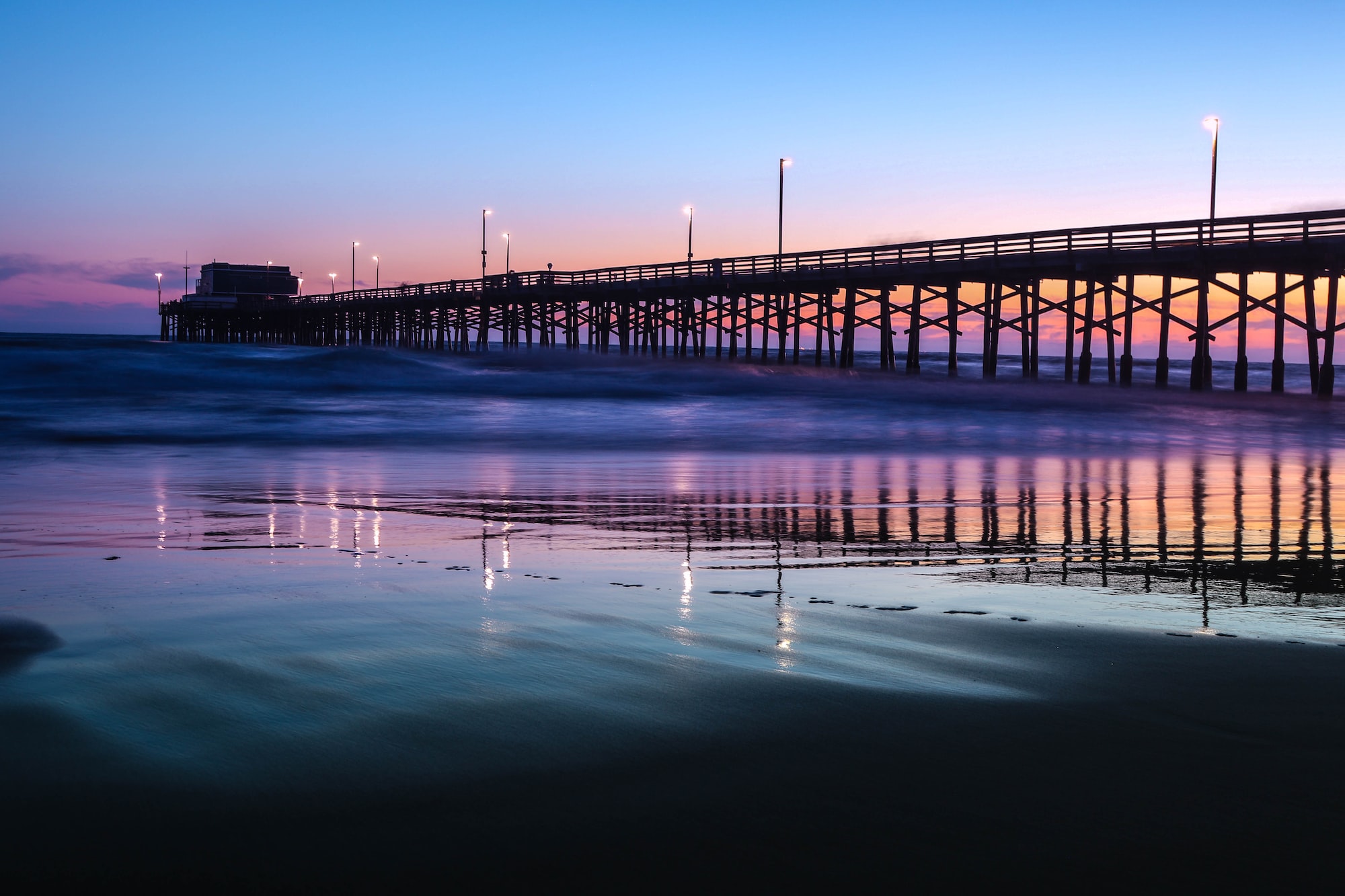 Sunset at Newport Pier